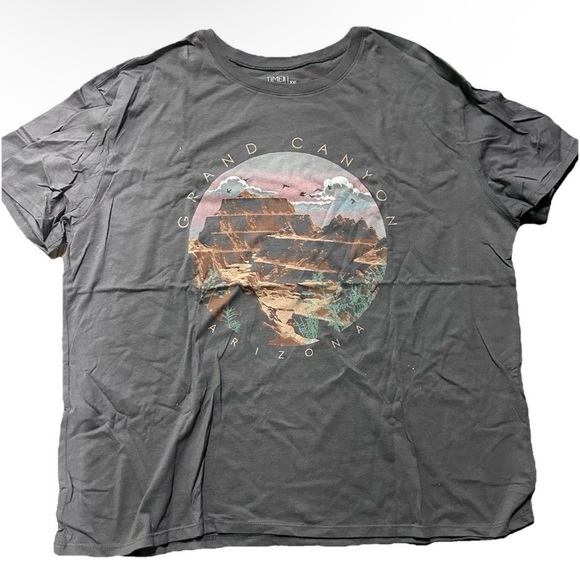 Time and Tru Tops - Women’s Time & Tru Grand Canyon Arizona Grey T Shirt Size XXL (20)